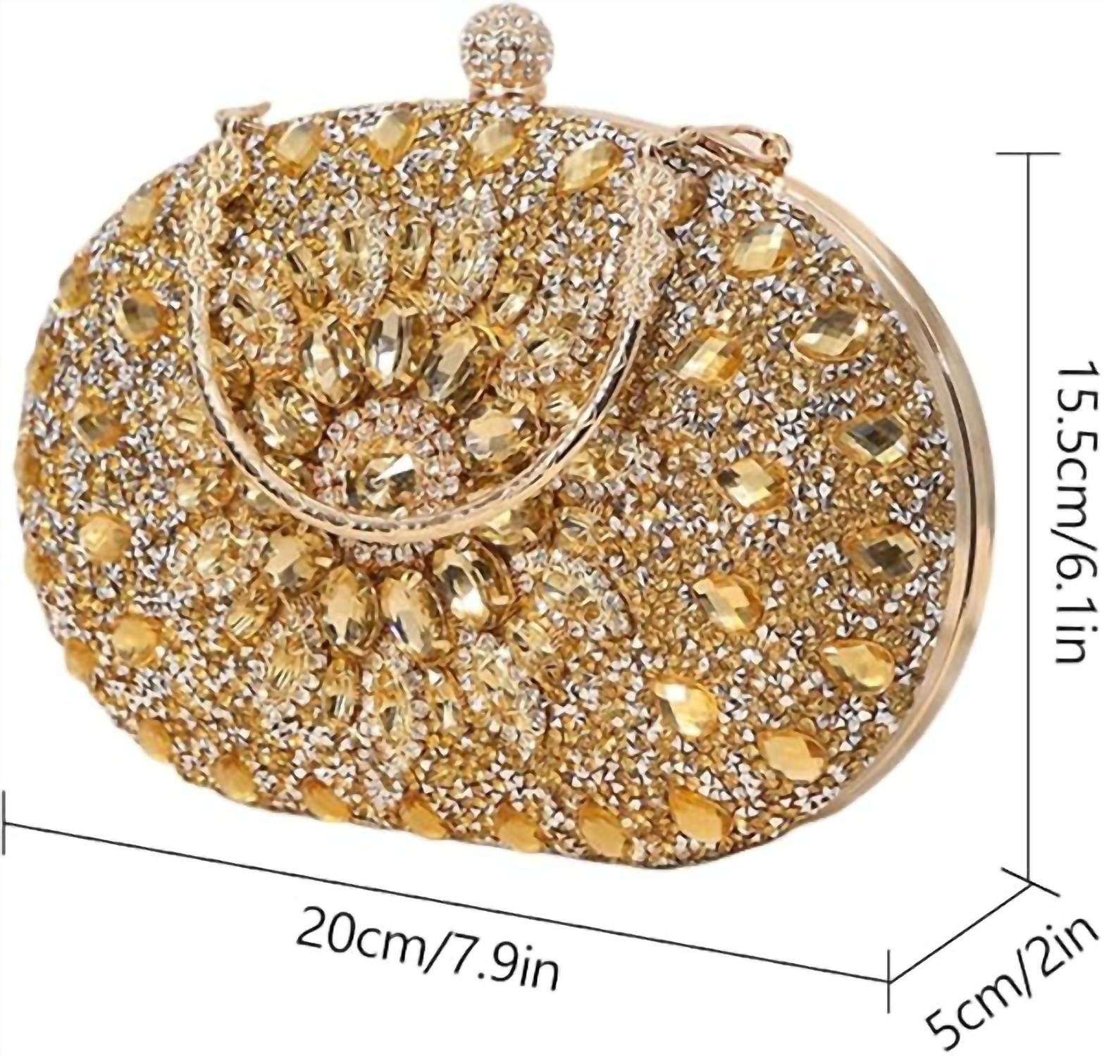 Ramla - Women's Infinity Gemstone Evening Clutch