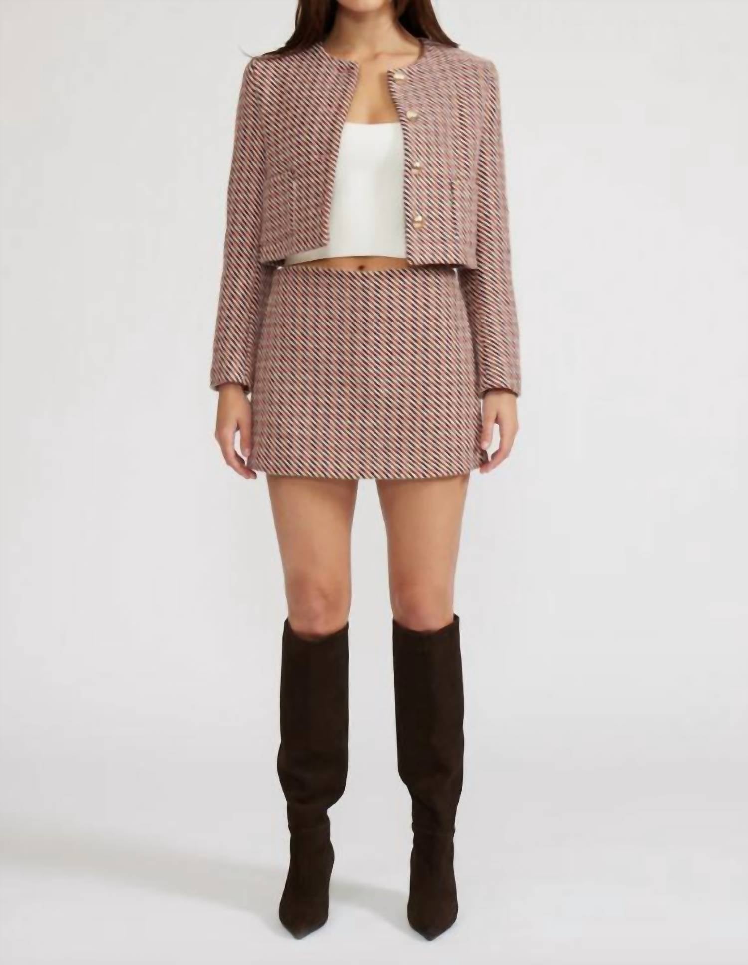 Lucy Paris - Mado Tweed Skort