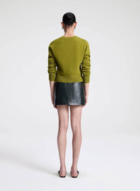 A.L.C. - Cowan Leather Mini Skirt