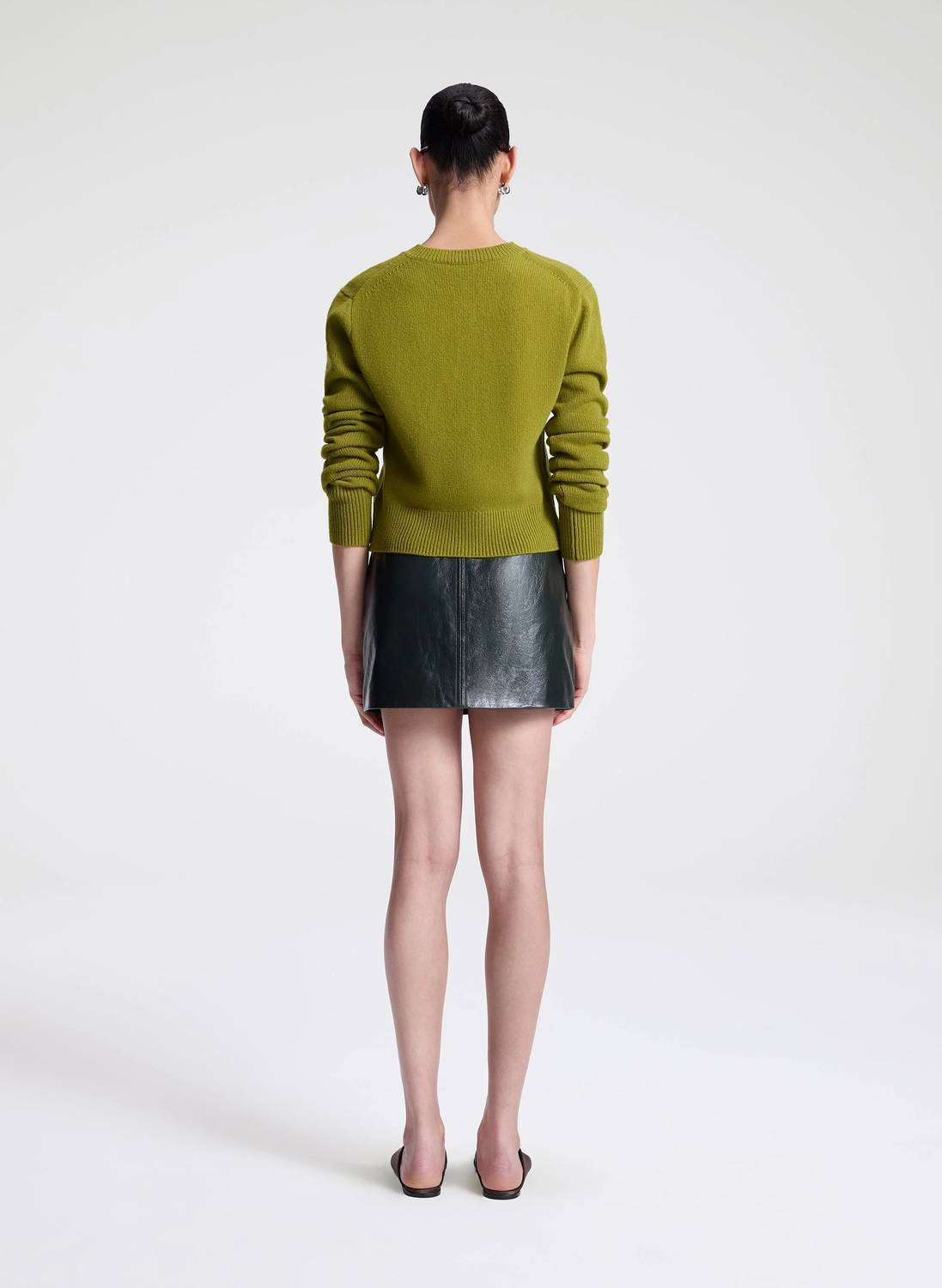 A.L.C. - Cowan Leather Mini Skirt