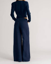 Sablyn - Adrianna Pinstriped Exaggerated Wide Leg Pants