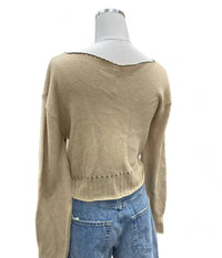 Souchi - YASMEEN CROP LONG SLEEVE SWEATER