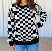 Lovesoft - Checkered Sweater