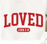 Oat Collective - Unisex Loved John 3:16 Graphic Sweatshirt