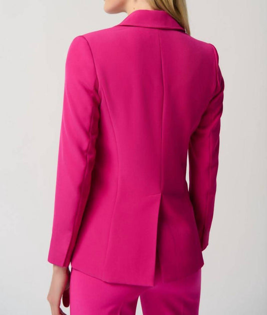 Joseph Ribkoff - Women's One-Button Woven Blazer