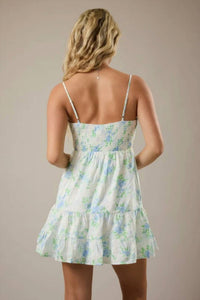 Le Lis - Mini Dress With Floral Print And Smocking Back