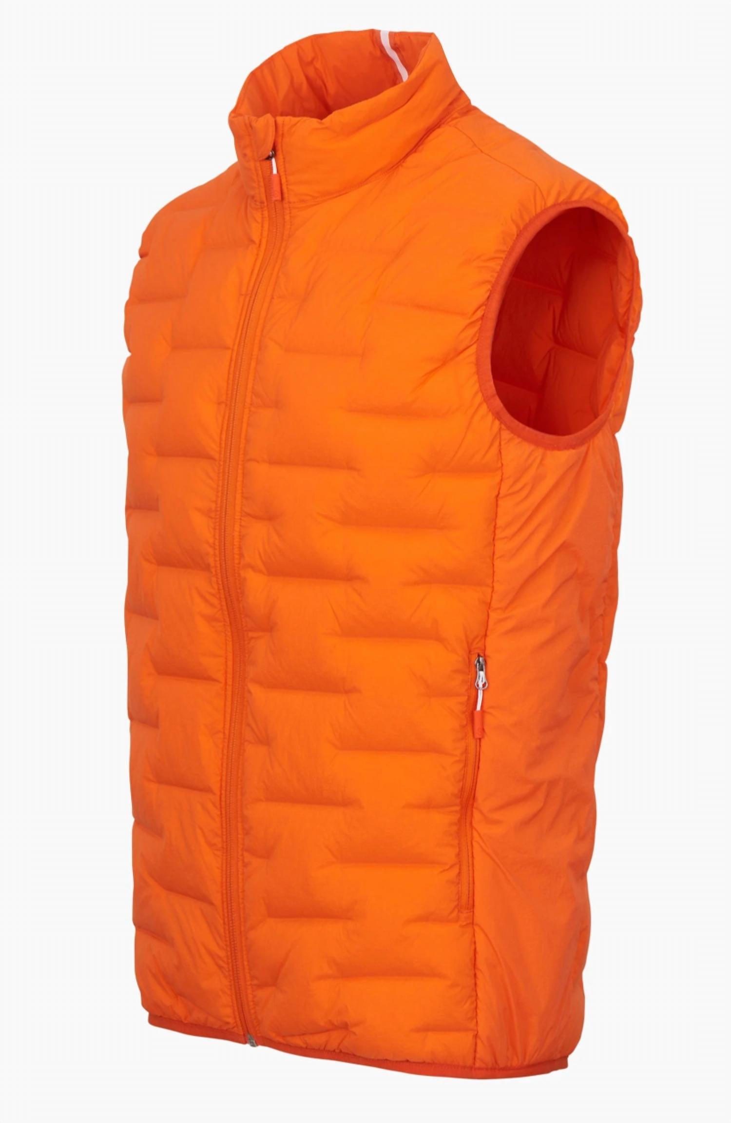 SWIMS Lofoten Seamless Down Vest in swims orange - men's jacket - alternate view