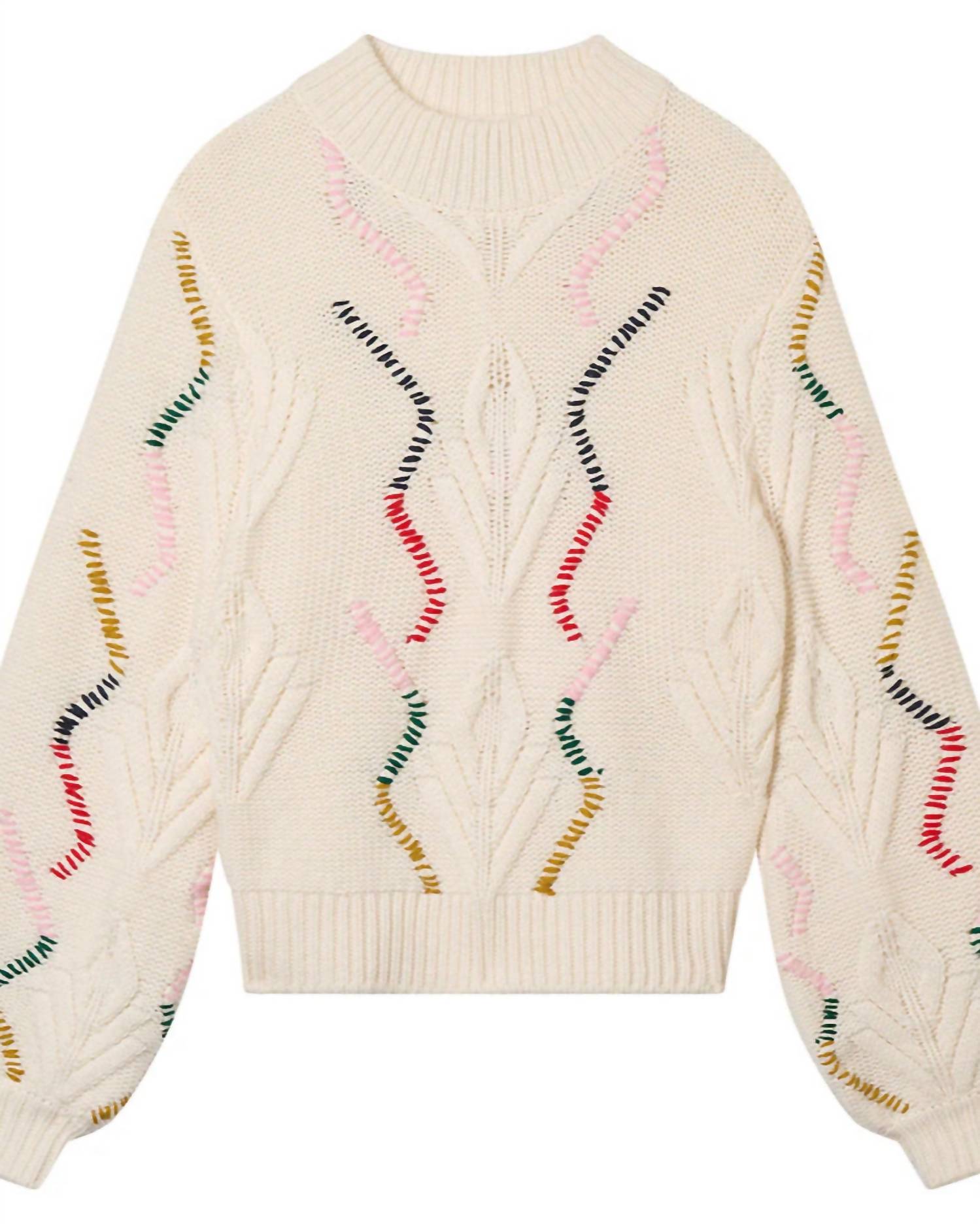 Jumper1234 - Cashmere Wool Overstitch Cable Turtle Jumper