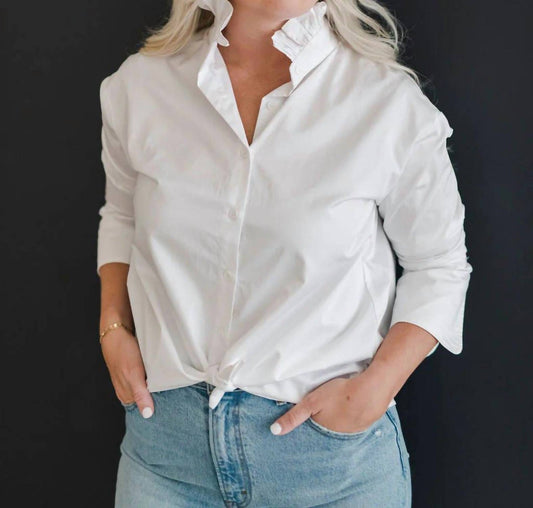 Heidi Houston - Long Sleeve Ruffle Shirt