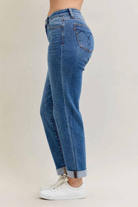 Judy Blue - Boyfriend Classic Cuffed Mid Rise Jean