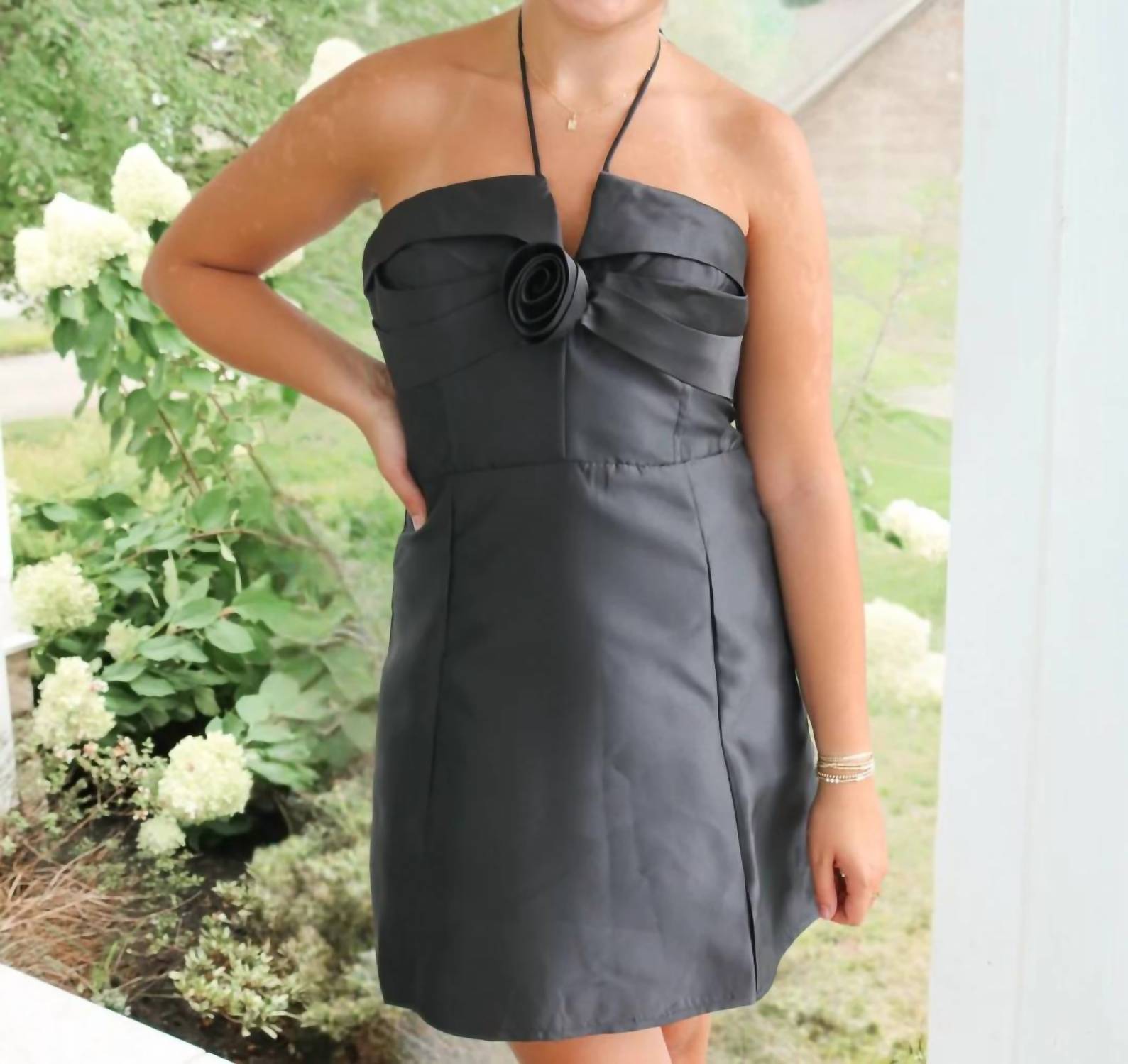Ina Fashion - Fleur Halter Neck Mini Dress