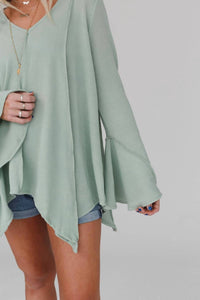 Three Bird Nest - Golden Long Bell Sleeve Top