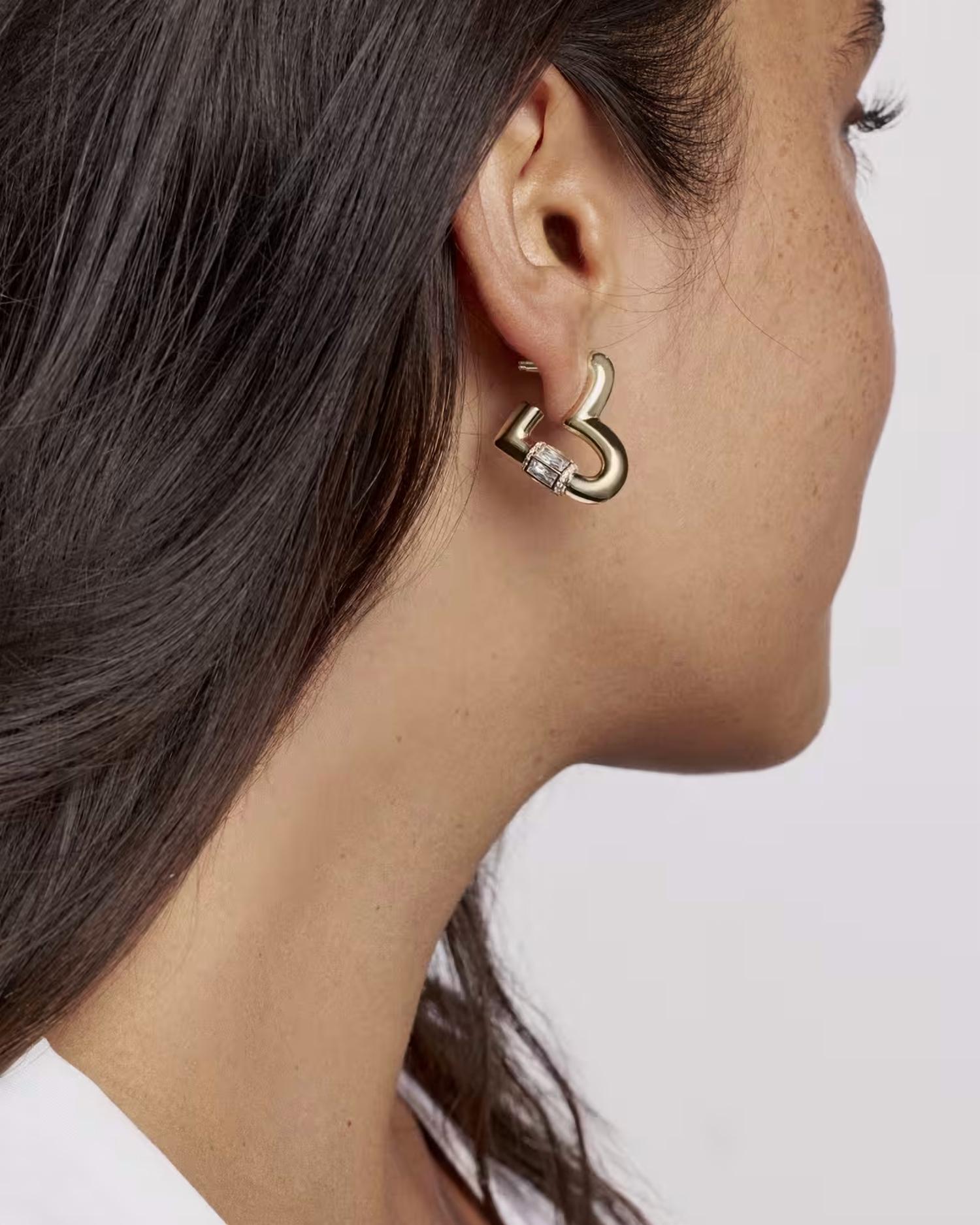 Kendra Scott - Women's Emery Heart Hoop Earrings
