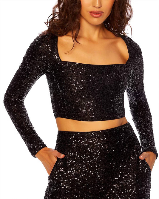 Sequin Square Top