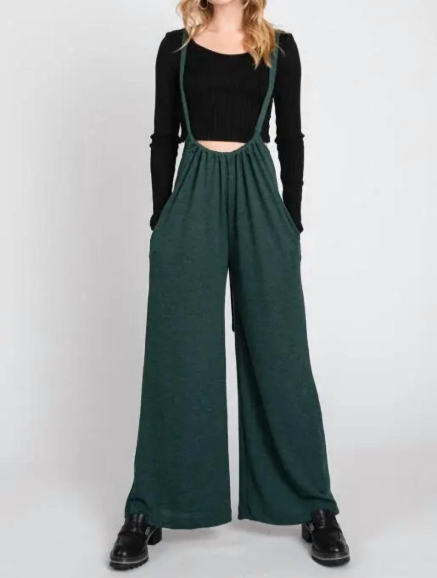 Final Touch - Knit Suspender Jumpsuit