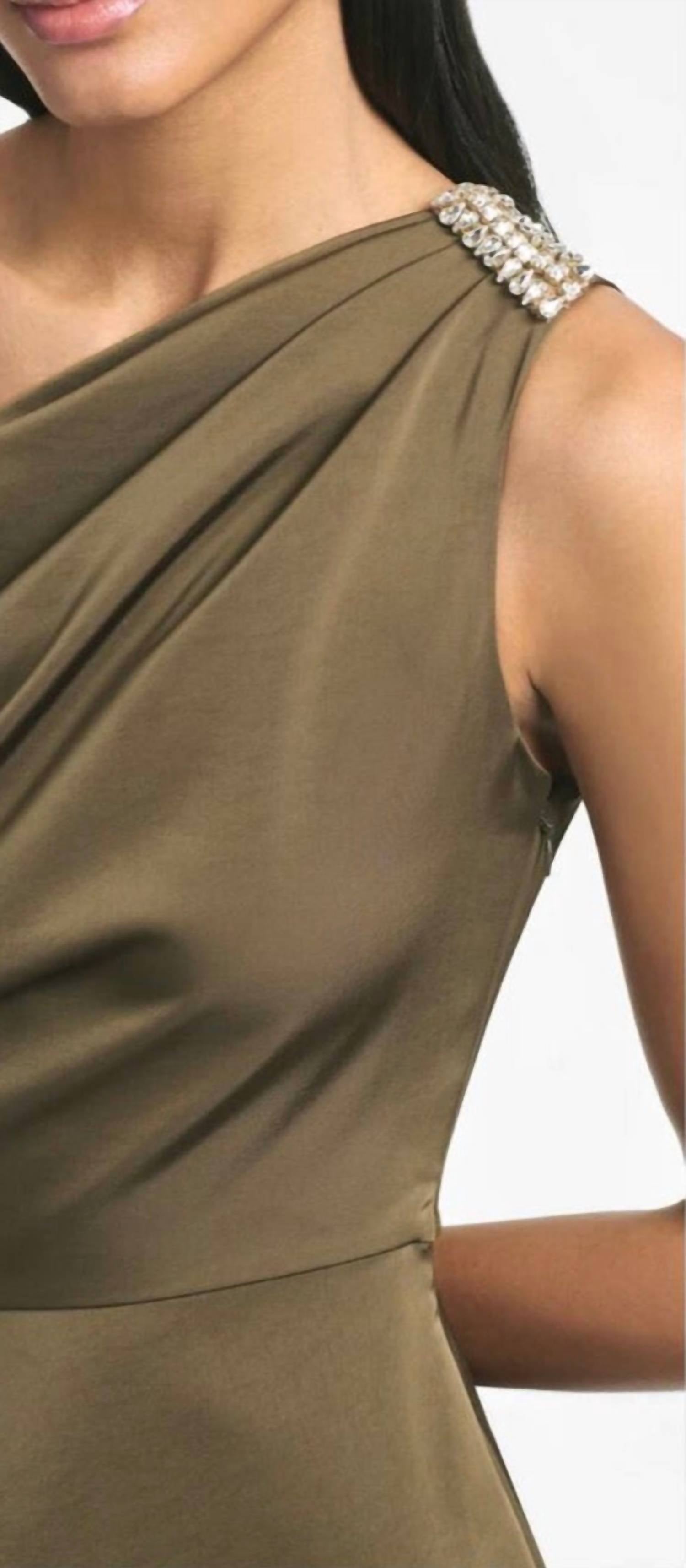 Sachin & Babi - Evangeline One Shoulder Midi Dress