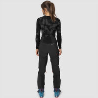 SALEWA Sella Durastretch Hybrid Pant in blackout - women's pants - detail view