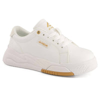 Andrea - Women's Casual Sneakers With Golden Accent