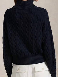 Polo Ralph Lauren - Cable Knit Cotton Quarter Zip Sweater