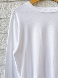 Mother Long Sleeve Rowdy Tee in bright white - women's long sleeve top - view 4