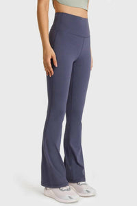 Trendsi - Flare Yoga Pants With Elastic Waist Pants
