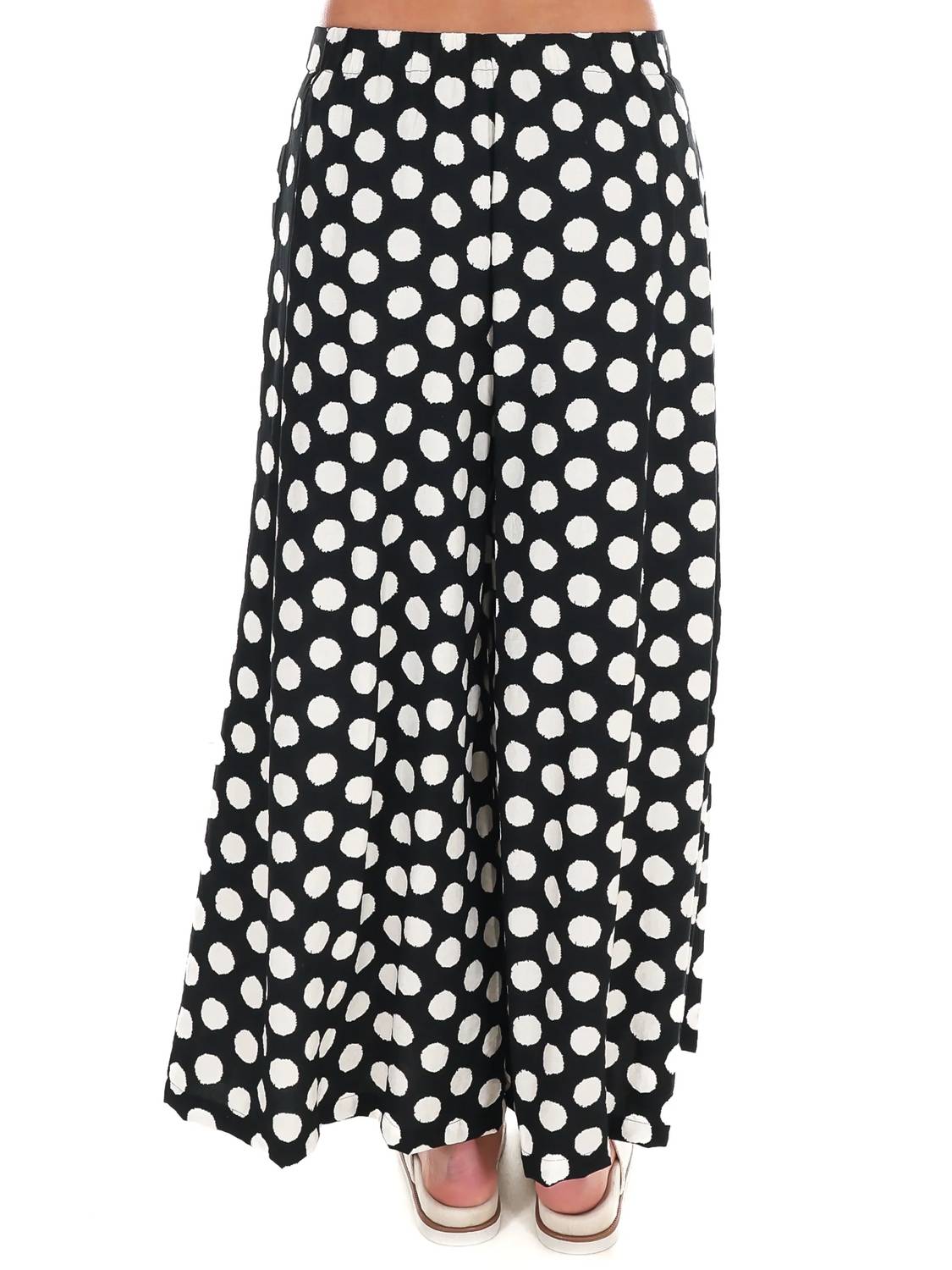 Umgee - Women's Playful Polka Wide Leg Pants