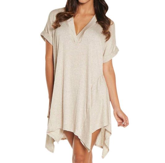 Elif - Corbel V-Neck Shirt Dress