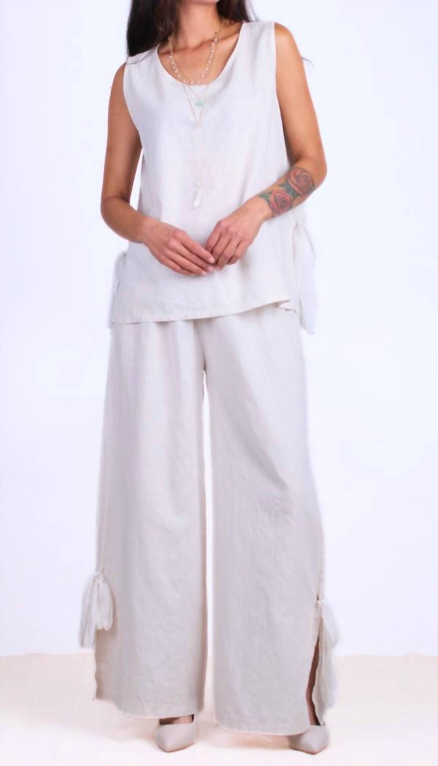 Gigi Moda - Fiocco Linen Pant
