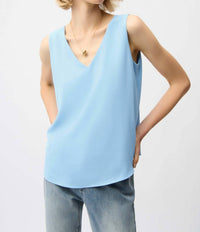 Joseph Ribkoff - WOVEN TWILL V-NECKLINE TOP