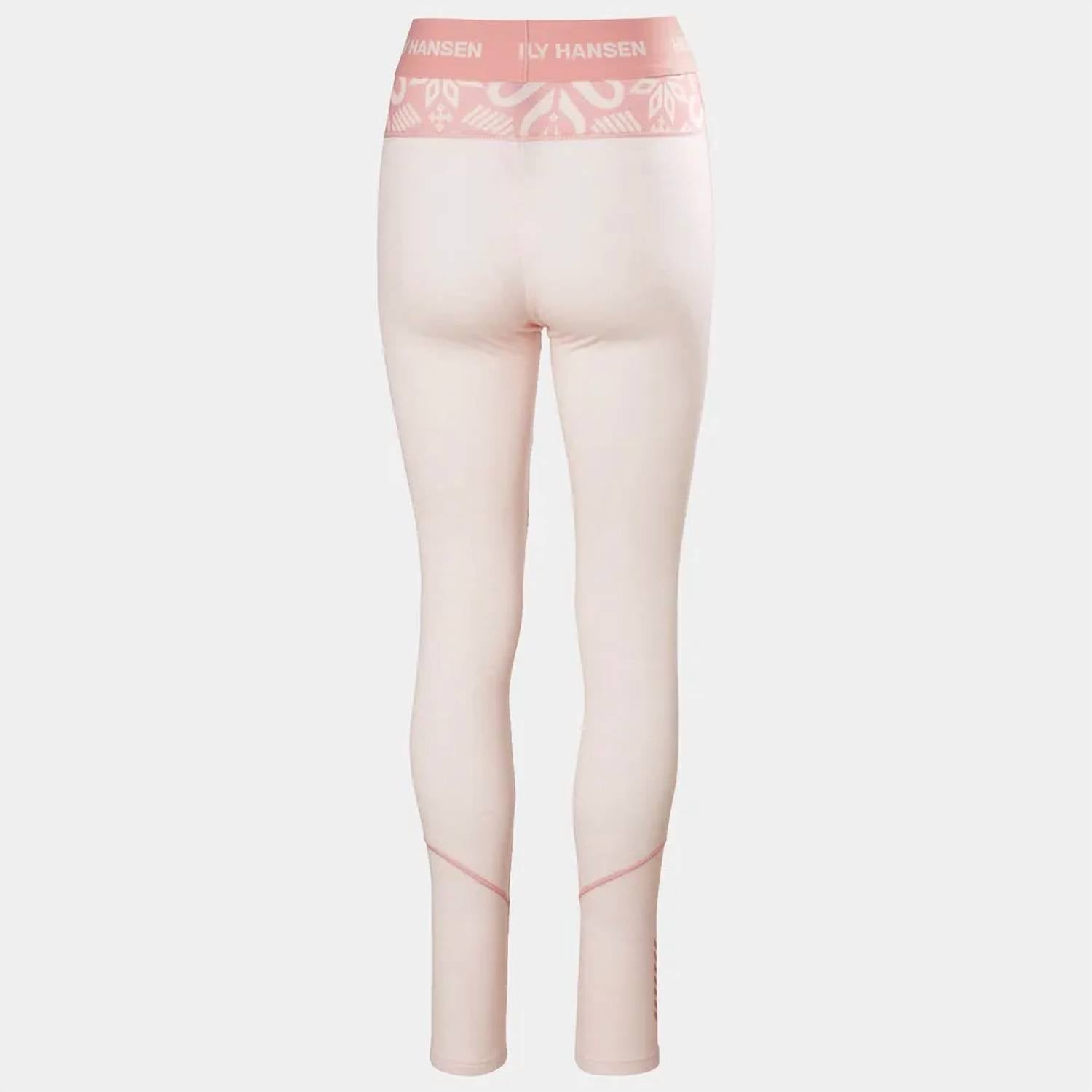 Helly Hansen LIFA Merino Midweight Graphic Pant in pink nordic rose - women's pants - view 4