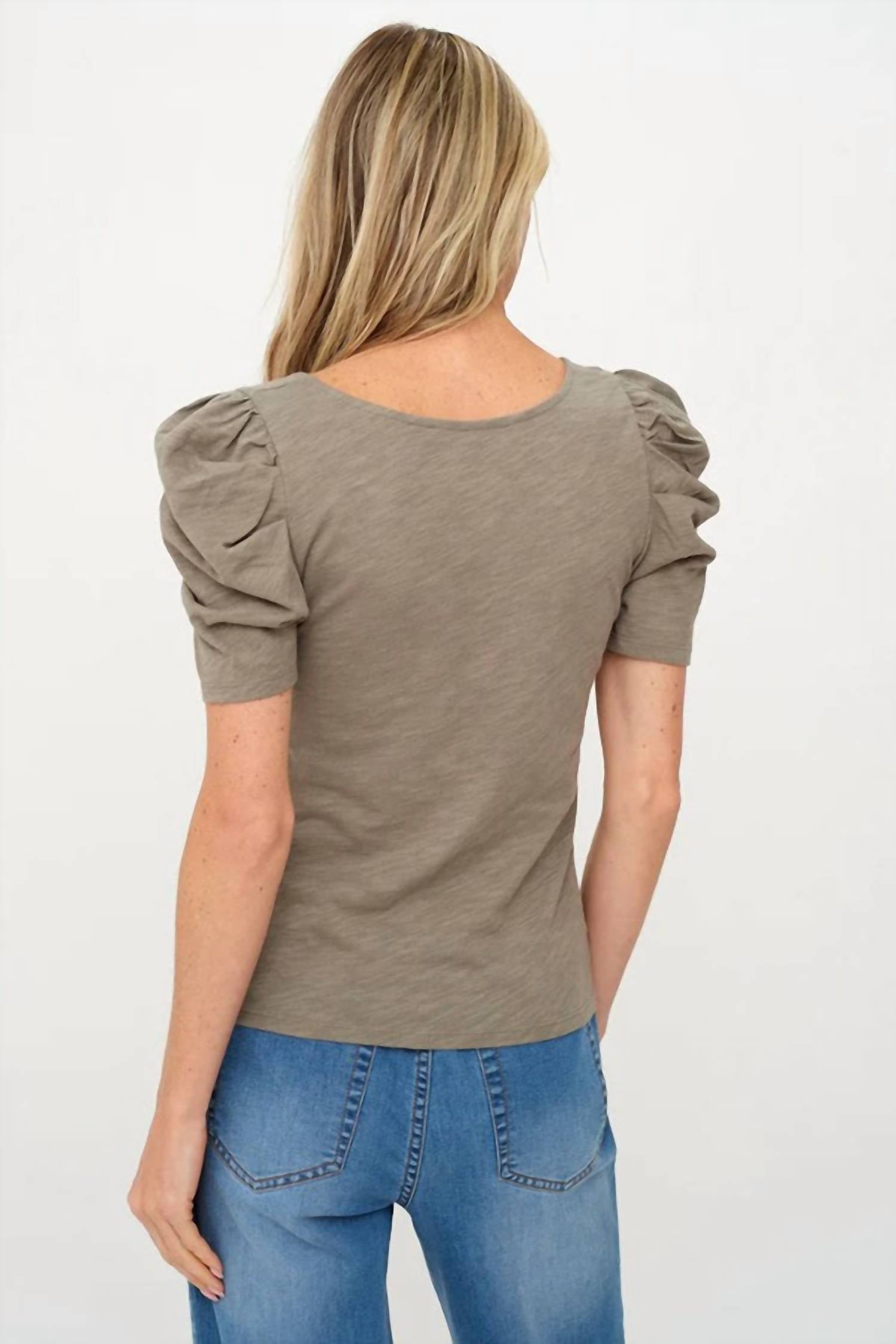 Six/Fifty - Camilla Short Sleeve Ruched Tee