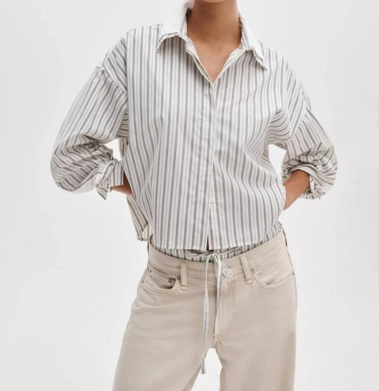Rag & Bone - Marin Striped Combo Shirt