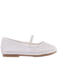 Nina - Girls' Pearl Mesh Ballet Flat Shoe
