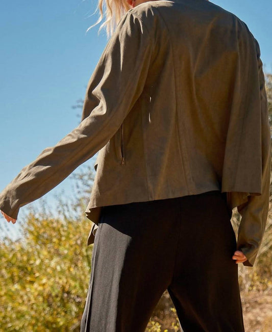 And The Why - Wide Awake Sueded Moto Jacket