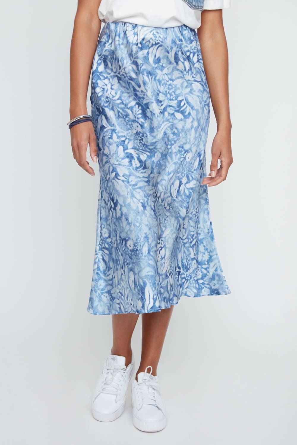 Renuar - Printed Slip Skirt