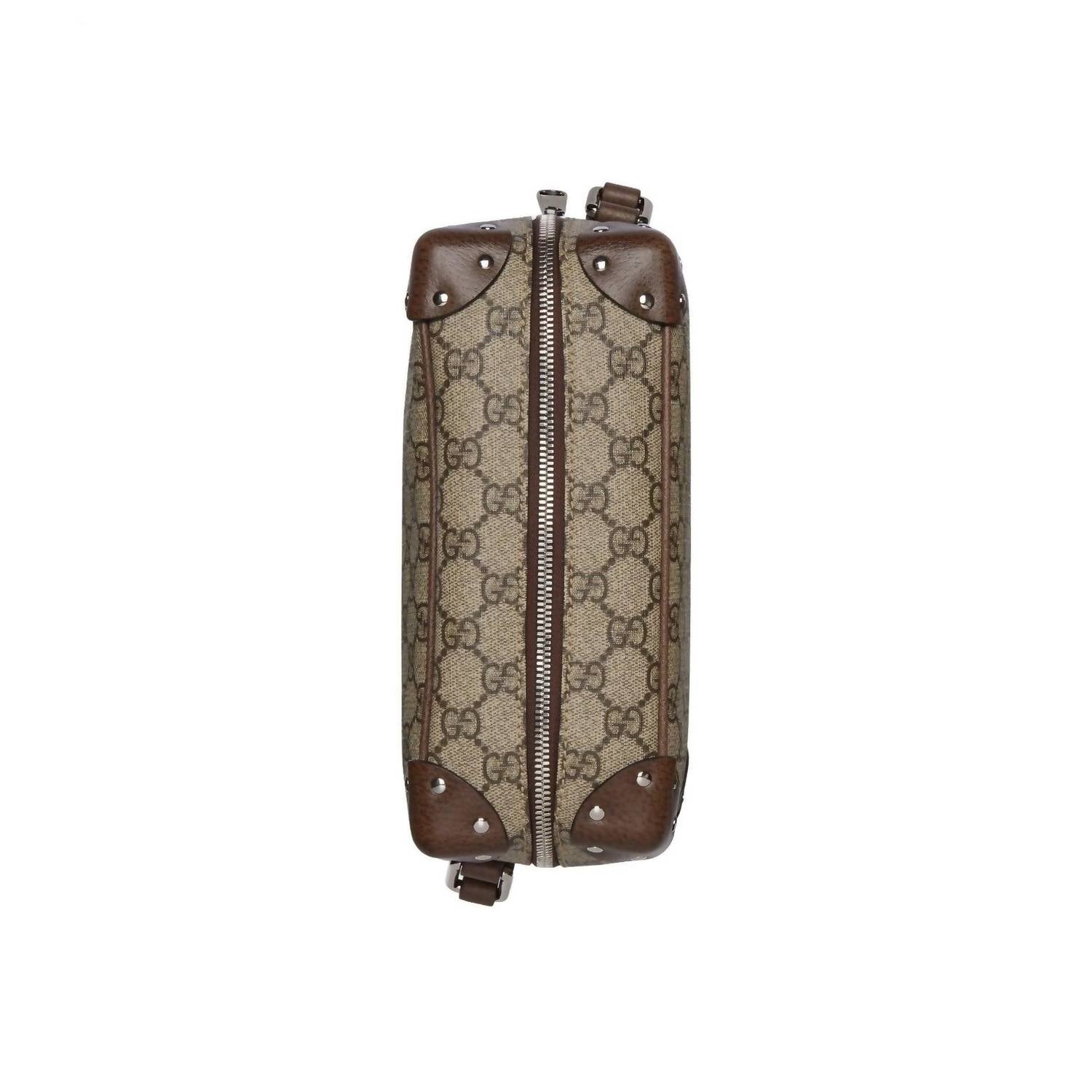 Gucci - Men's Gg Supreme Shoulder Bag With Leather Details