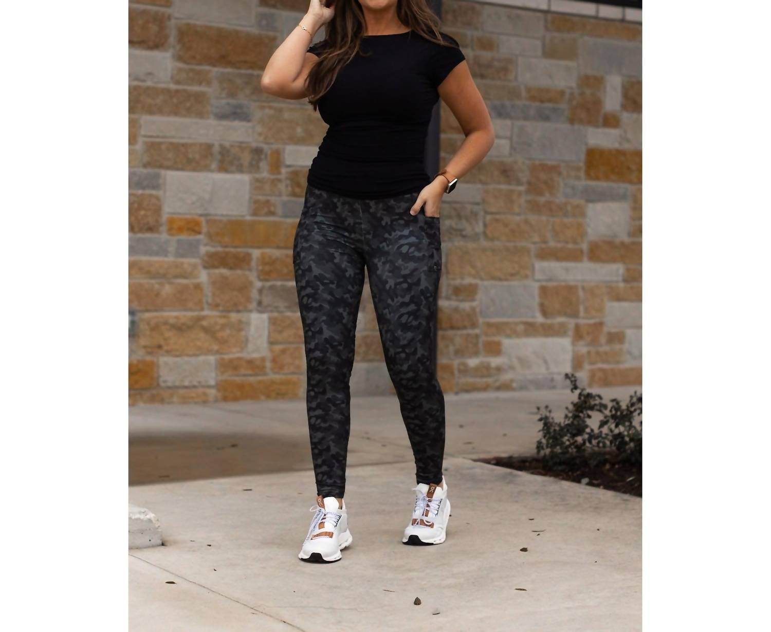 Julia Rose Army Full-length Leggings in camo - women's pants - view 4