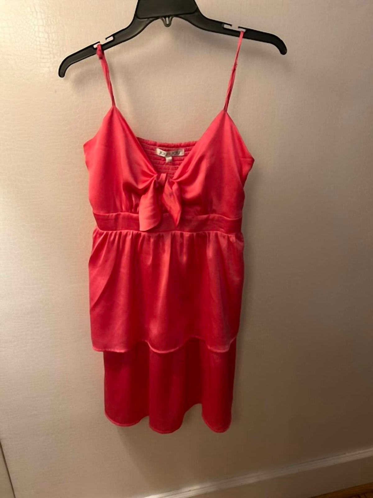 Joy Joy - Women's Tie Front Layers Dress