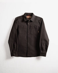Iron & Resin Men's Workshop Heavy Twill Shirt in charcoal - men's jacket