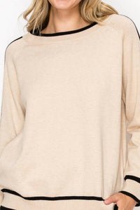 Joh Salina Knitted Sweater Top in khaki - women's sweater - view 5