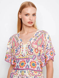 Charlie B - Flutter Sleeve Mini Dress
