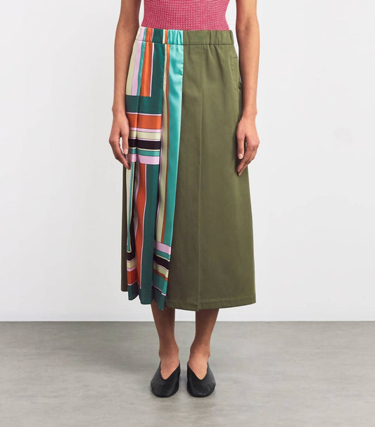 Weekend Max Mara - Lallo Cotton Printed Midi Skirt