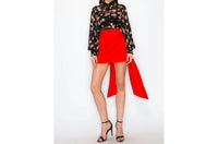 Ina - Side Bow Mini Skirt