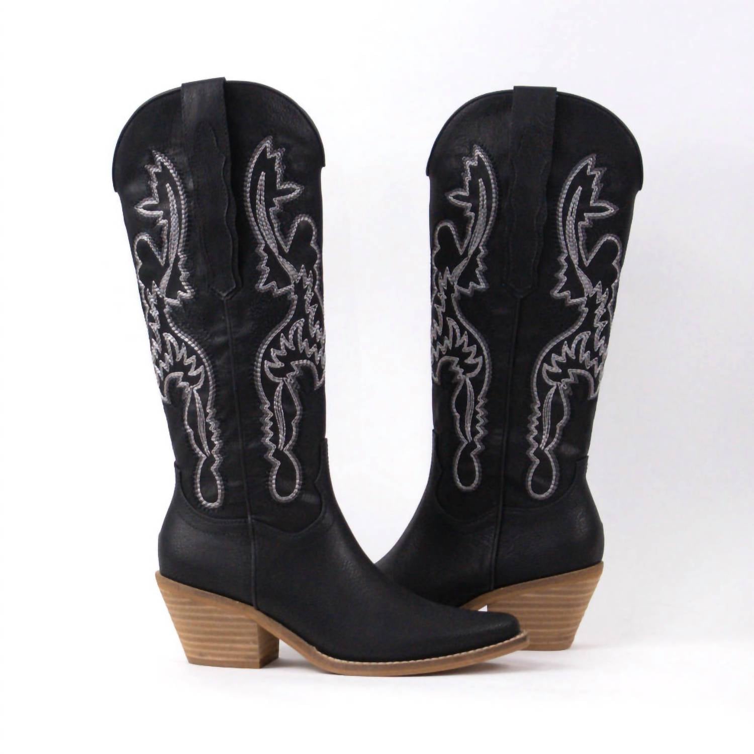CCOCCI Women's Natalie Cowboy Boots in black - women's shoe - alternate view