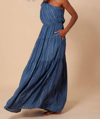 Hale Bob - Charlize Solid One Shoulder Maxi Dress