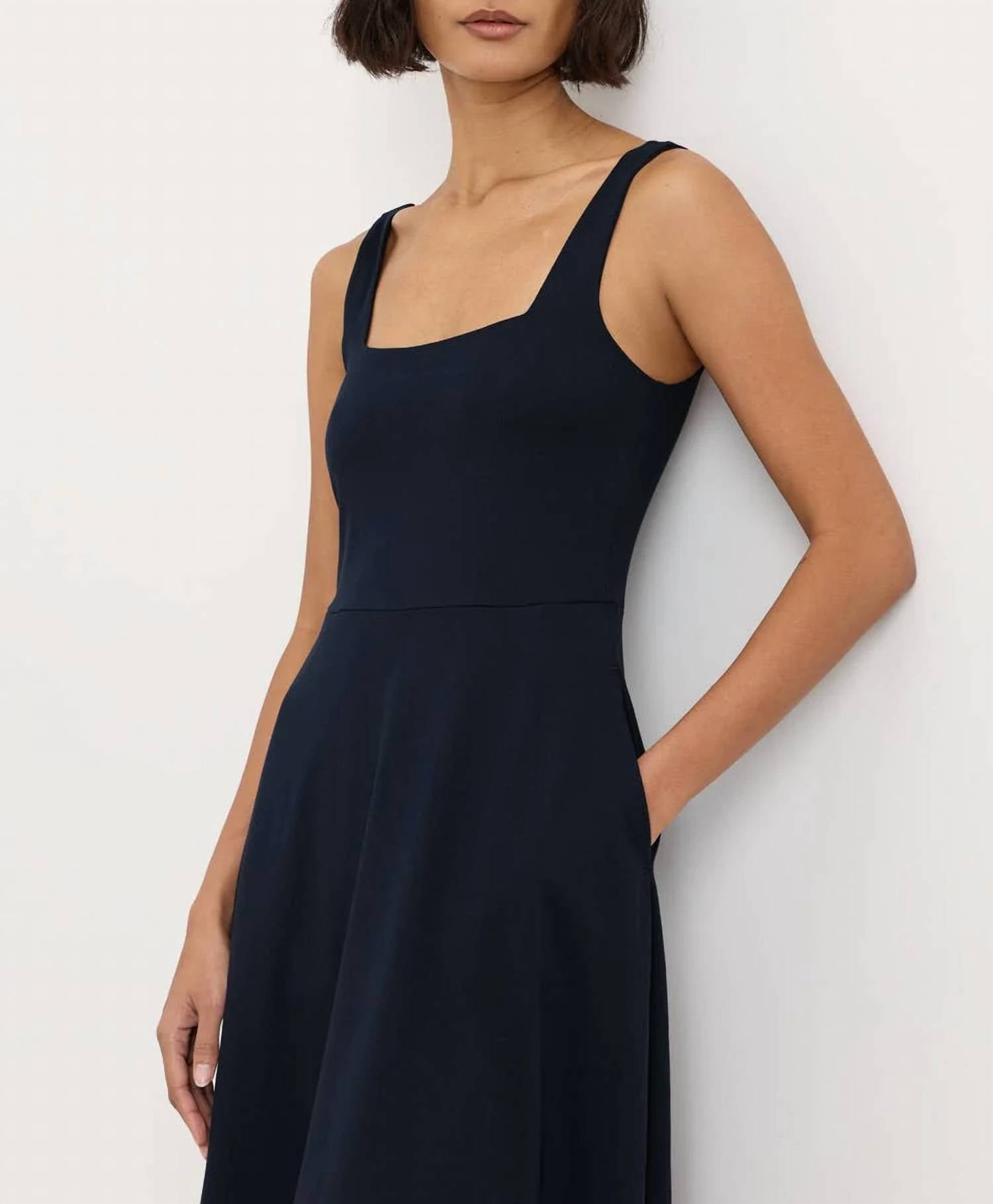 Pact - Fit & Flare Square Neck Dress