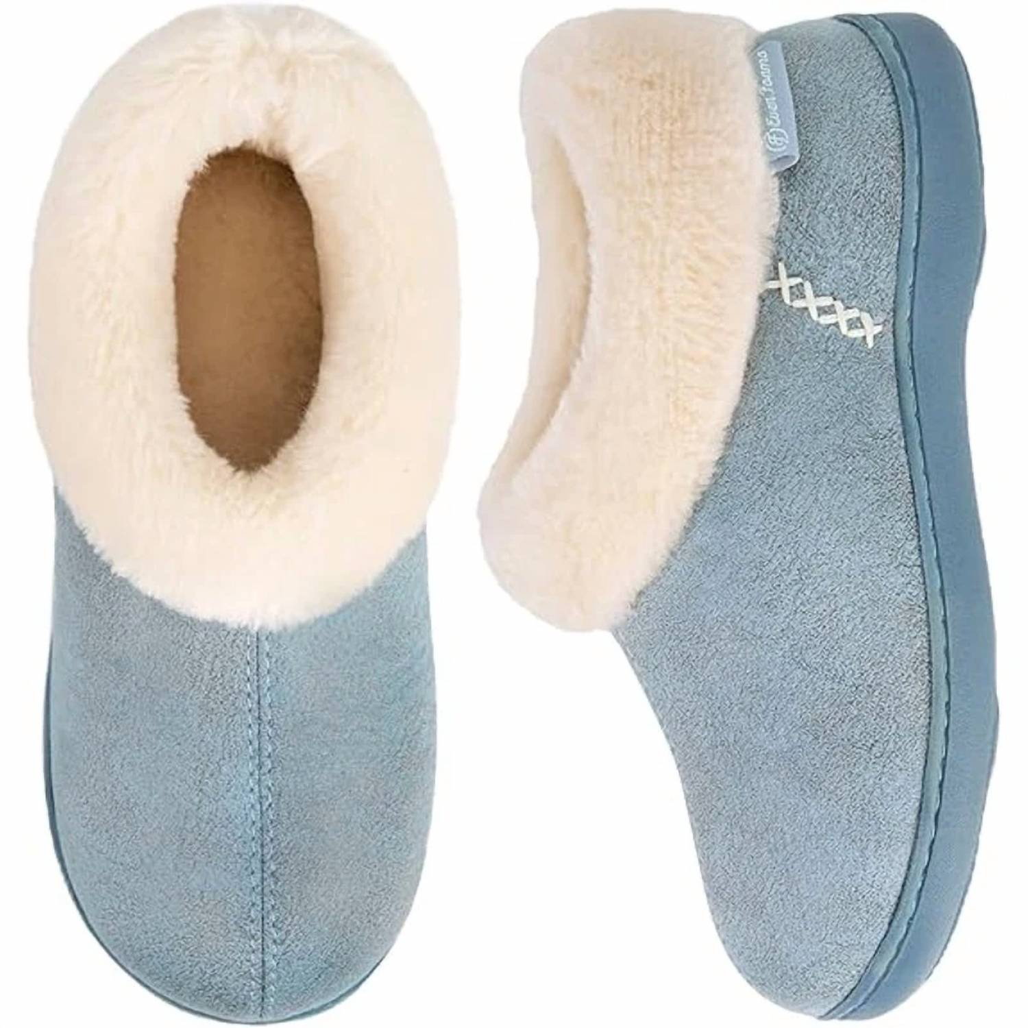 Everfoams - Women's Microsuede Cozy Memory Foam Winter Slippers