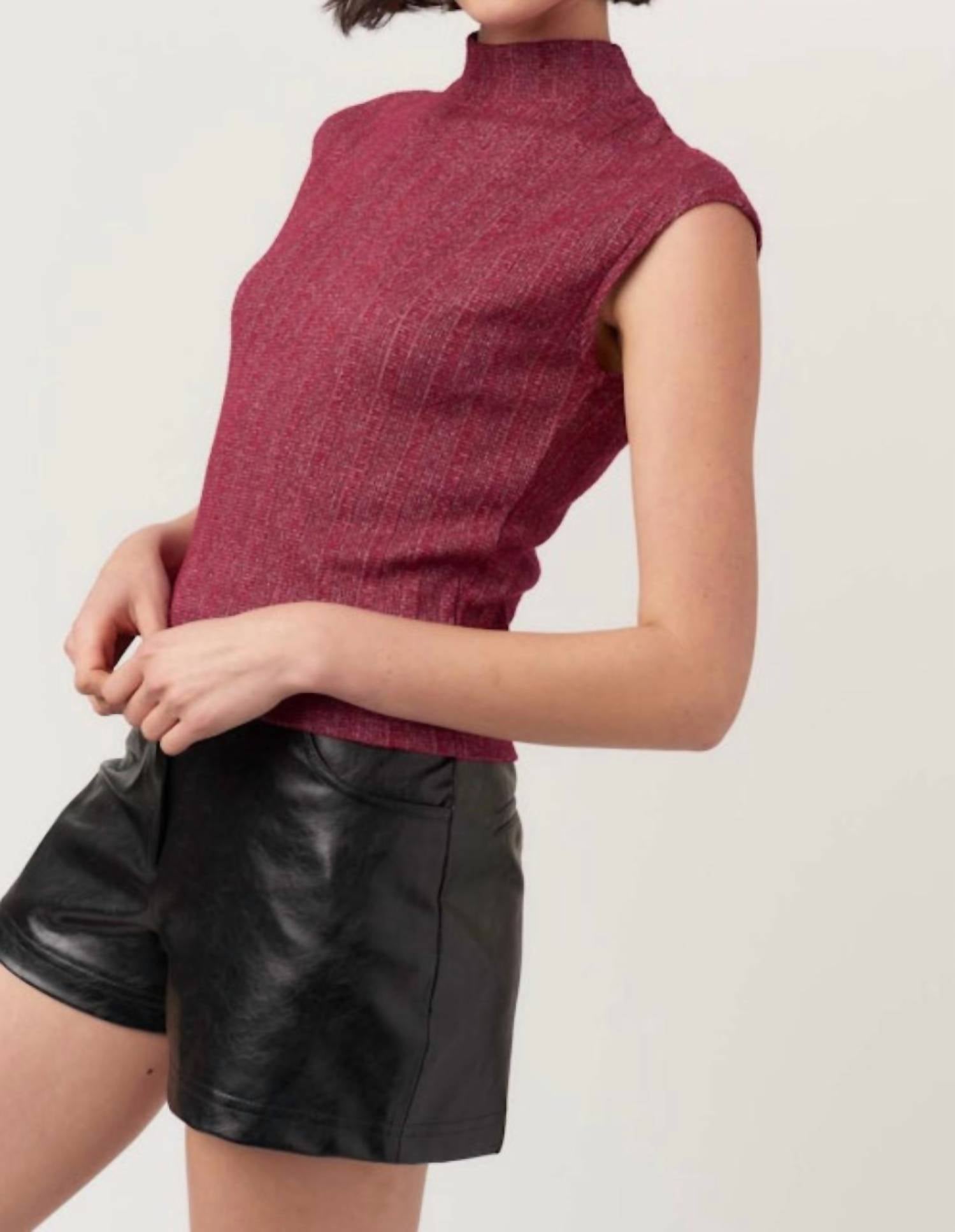 Project Social T - Could Be Us Mock Neck Sweater Rib Tee