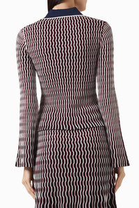 Simkhai - Colleen Knit Polo Top