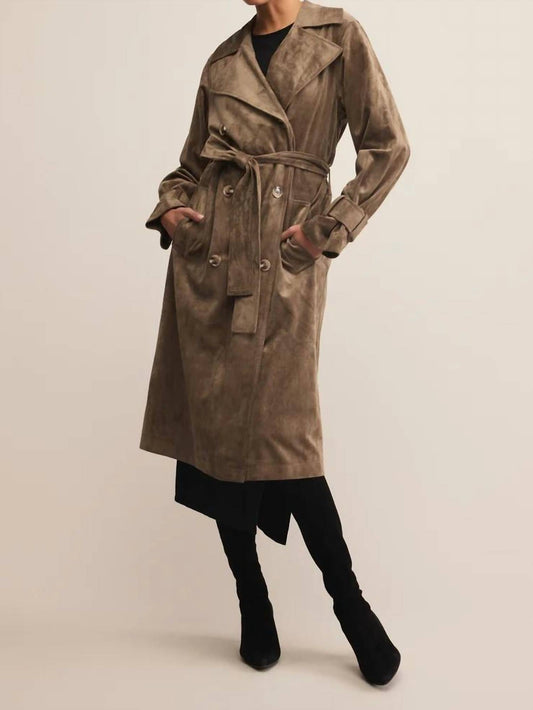 Z Supply - Dorian Suede Trench Coat